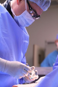 Dr. Dujela performing surgery